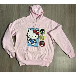 Hello Kitty Pink Pullover Graphic Hoodie Size Small